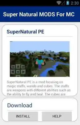 Play Super Natural MODS For MC