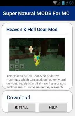 Play Super Natural MODS For MC