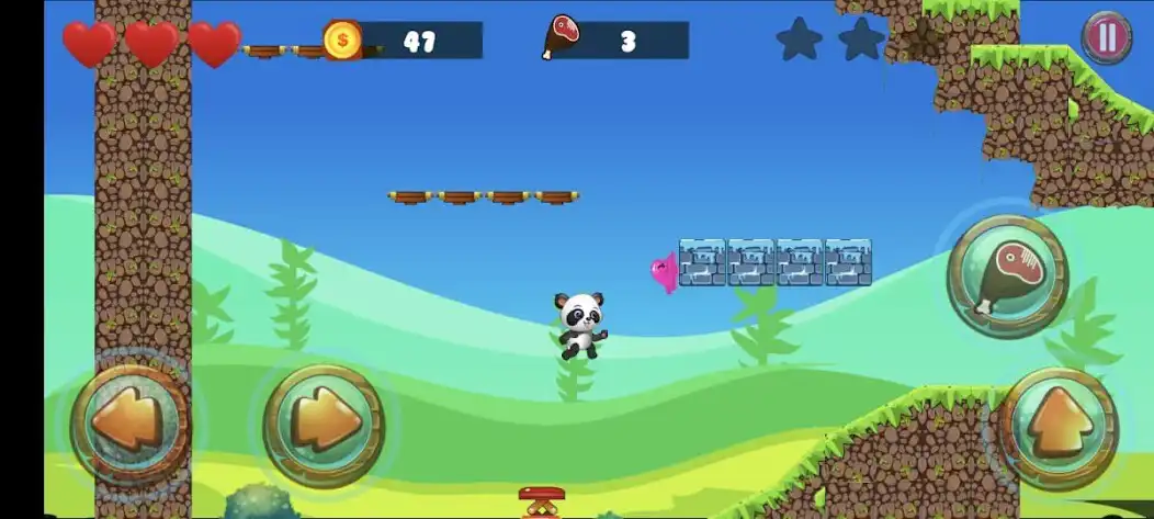 super panda adventure rescue online game with UptoPlay