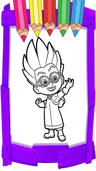 Play Super Pj  heroes coloring mask  and enjoy Super Pj  heroes coloring mask with UptoPlay