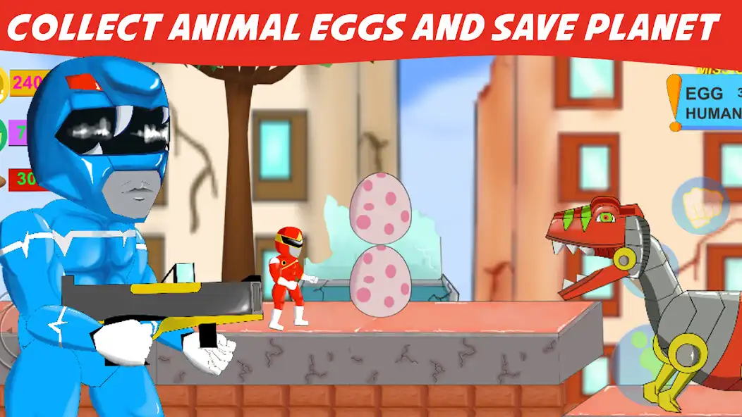 Play Super Ranger Force : Go Dino as an online game Super Ranger Force : Go Dino with UptoPlay