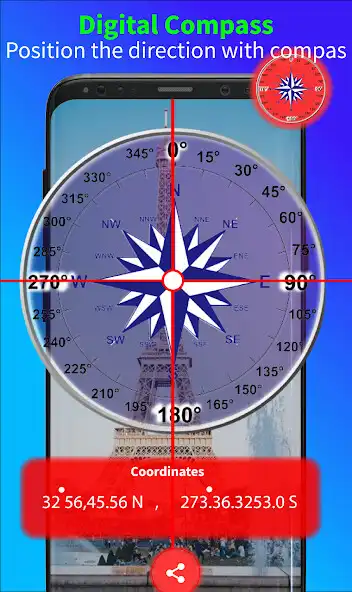 Play Super Real Digital Compass smart Gps Route Finder as an online game Super Real Digital Compass smart Gps Route Finder with UptoPlay