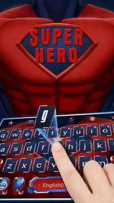 Play Super Red Star Shield Keyboard Theme