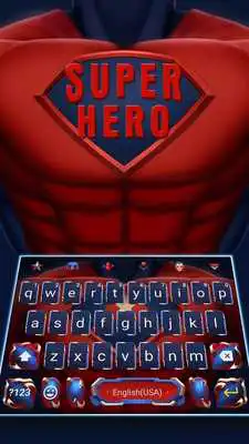 Play Super Red Star Shield Keyboard Theme