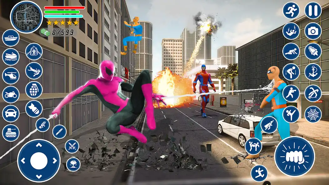 Play Super Rope Hero Game  and enjoy Super Rope Hero Game with UptoPlay