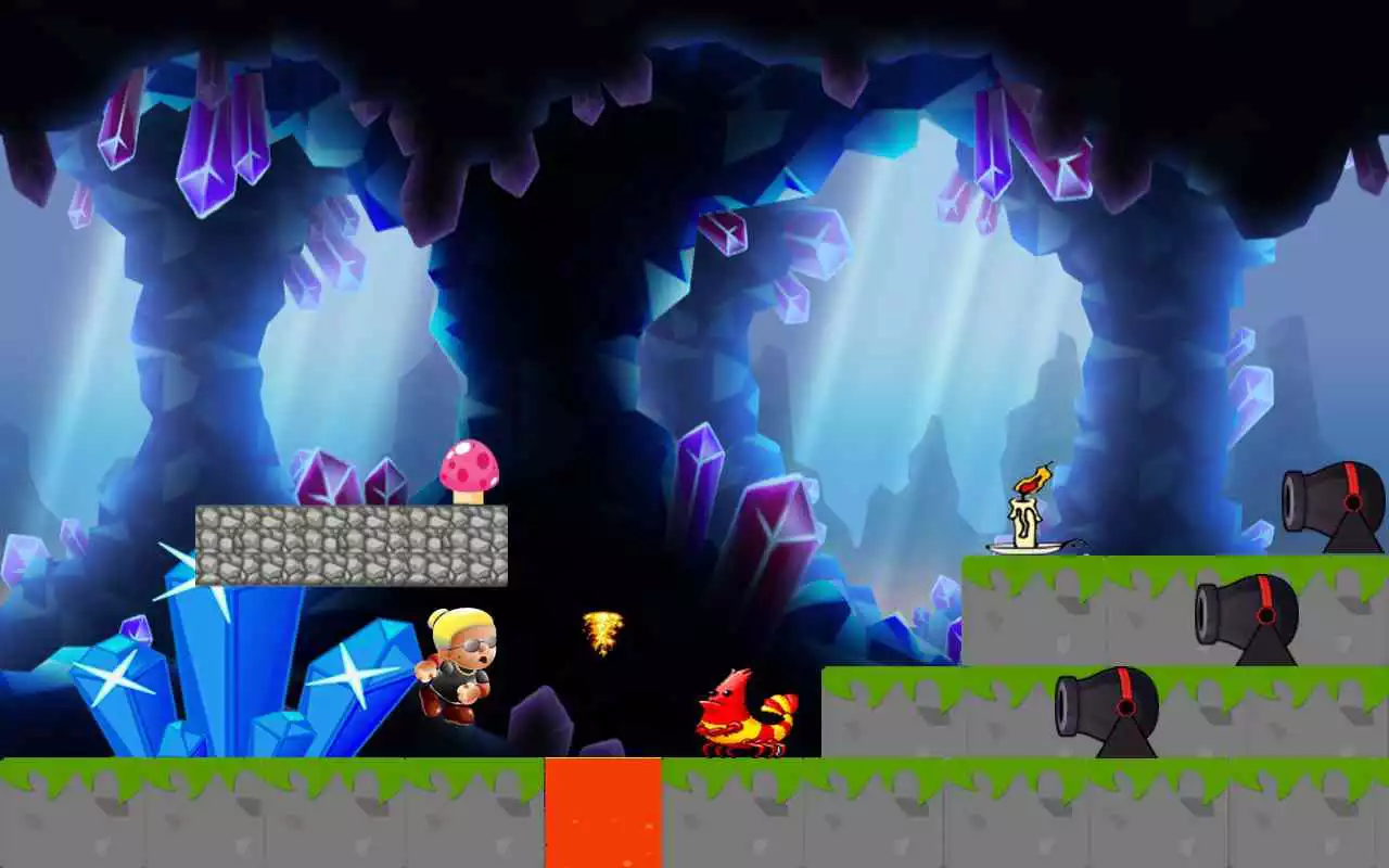 Play Super Runner Angry Granma