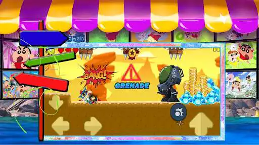 Play Super Shinchan Adventure Game as an online game Super Shinchan Adventure Game with UptoPlay