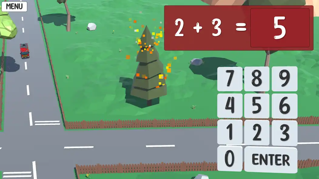 Play Super Simple FireEngine Maths as an online game Super Simple FireEngine Maths with UptoPlay