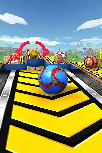 Play Super Sky Rolling Ball Game 3D as an online game Super Sky Rolling Ball Game 3D with UptoPlay