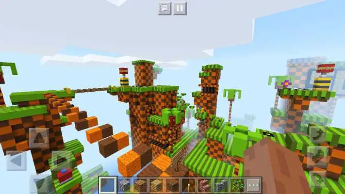 Play Super Sonic Parkour Race Mini-game. Map for MCPE