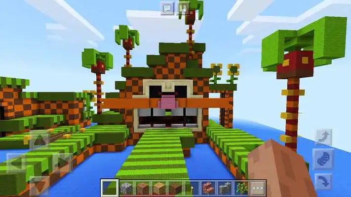 Play Super Sonic Parkour Race Mini-game. Map for MCPE