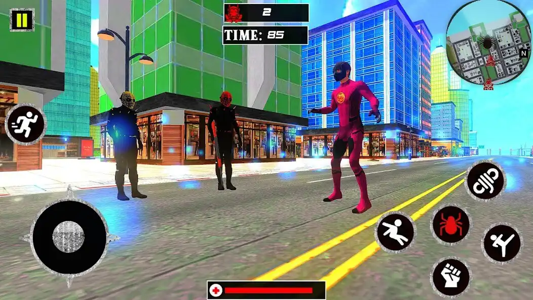 Play Super Spider Rope Hero Man as an online game Super Spider Rope Hero Man with UptoPlay