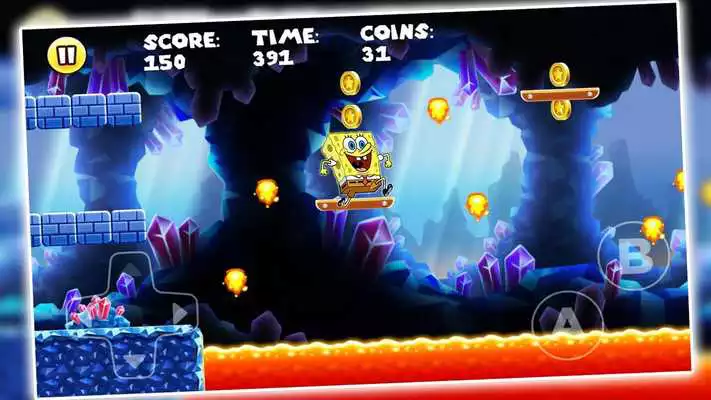 Play super sponge bob world adventure spongebob game