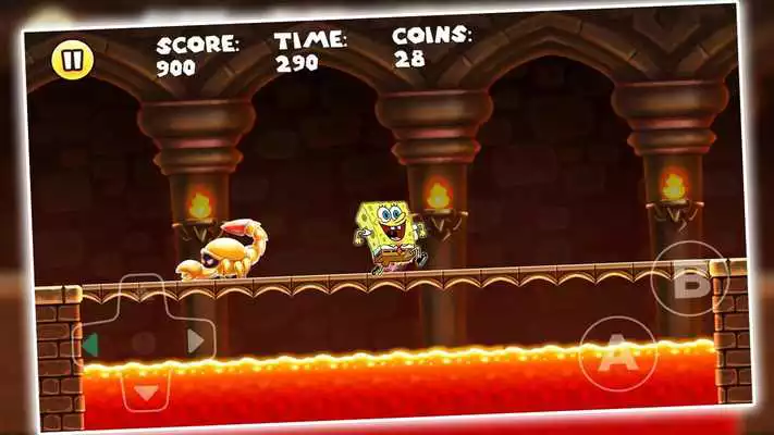 Play super sponge bob world adventure spongebob game