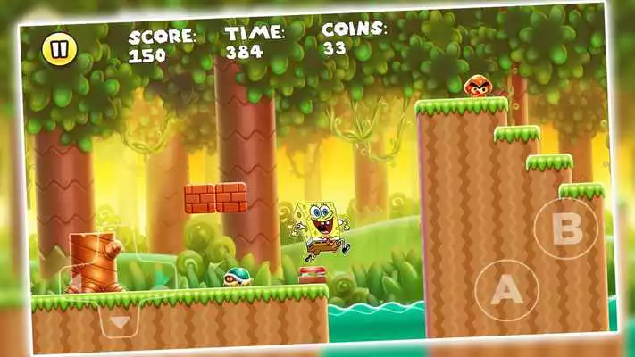 Play super sponge bob world adventure spongebob game