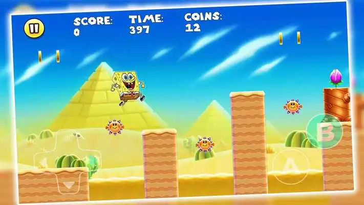 Play super sponge bob world adventure spongebob game