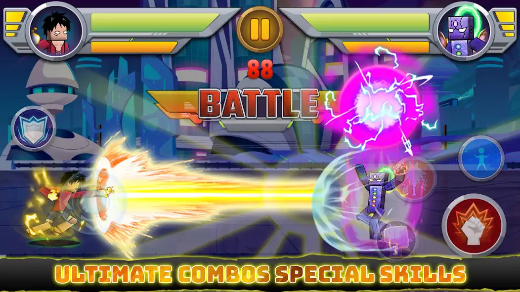 Play Super Stick Block Hero Legend as an online game Super Stick Block Hero Legend with UptoPlay
