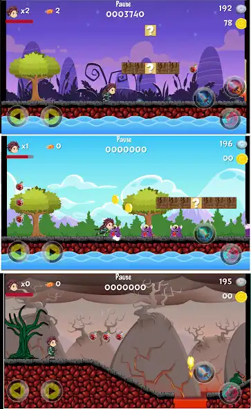 Play Super Tanjirou Kimetsu Adventure as an online game Super Tanjirou Kimetsu Adventure with UptoPlay