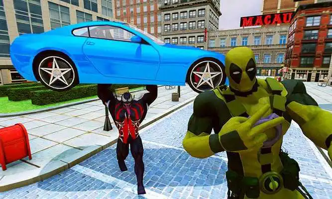 Play Super Venom Man VS Iron Hammer God Infinity Battle
