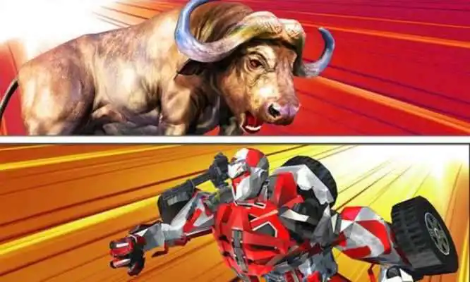 Play Super X Robot VS Angry Bull Attack Simulator