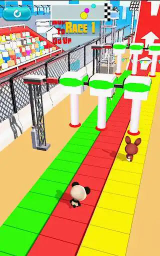 Play Super Yippi Race – Happy Fun Running 3D as an online game Super Yippi Race – Happy Fun Running 3D with UptoPlay