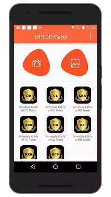 Play Support IPL SRH Team DP Maker
