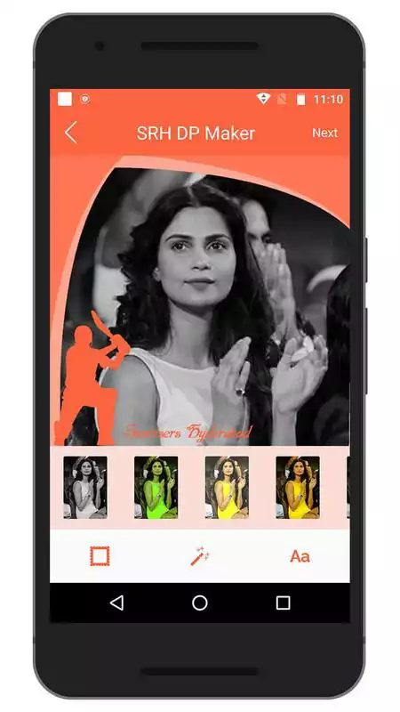 Play Support IPL SRH Team DP Maker
