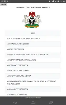 Play Supreme Court of Nigeria Electronic Reports