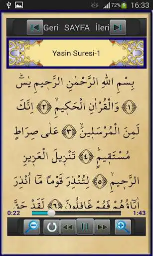Play Surah al Yasin -i Sharif