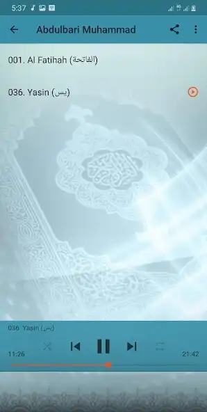 Play Surah Yasin Abdulbari Mohammed as an online game Surah Yasin Abdulbari Mohammed with UptoPlay