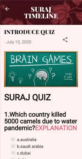 Play Suraj Timeline as an online game Suraj Timeline with UptoPlay