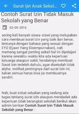 Play Surat IzinTidak Masuk Sekolah Play Surat IzinTidak Masuk Sekolah