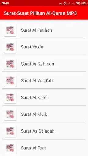 Play Surat-Surat Pilihan Al-Quran MP3 + Terjemah  and enjoy Surat-Surat Pilihan Al-Quran MP3 + Terjemah with UptoPlay