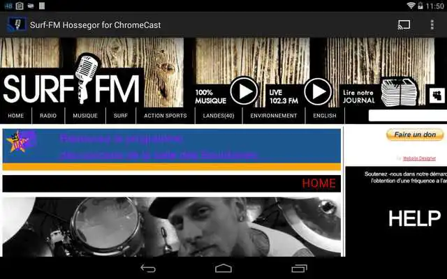 Play Surf-FM ChromeCast