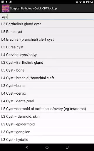 Play Surgical Pathology CPT Lookup