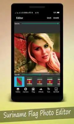 Play Suriname Flag Photo Editor