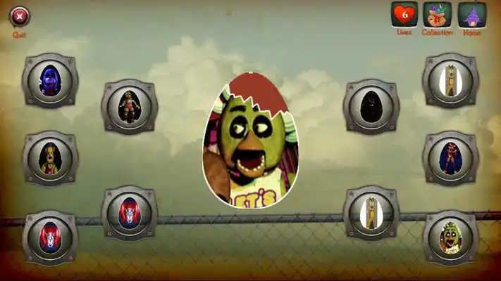 Play Surprise Eggs : Freddys Five Toys