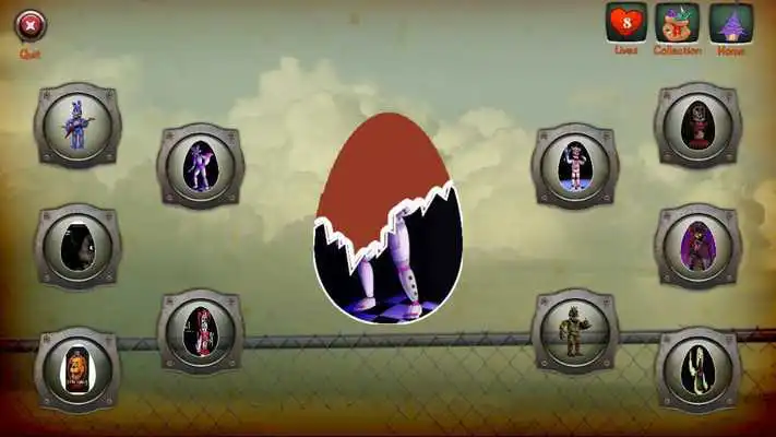 Play Surprise Eggs : Freddys Five Toys