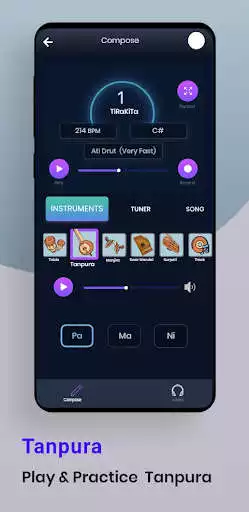 Play SurSadhak: Tabla  Tanpura as an online game SurSadhak: Tabla  Tanpura with UptoPlay