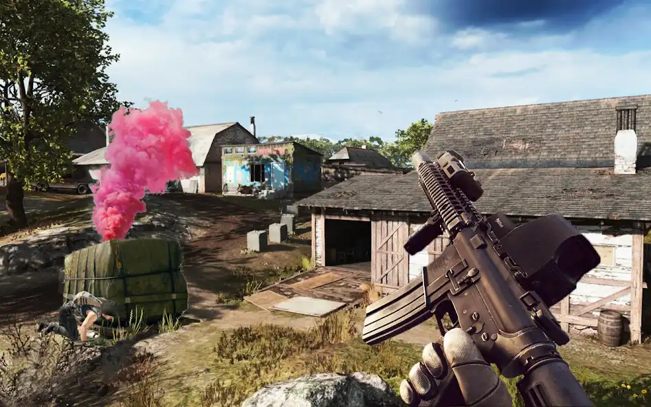 Play Survival Fire Battlegrounds 3D as an online game Survival Fire Battlegrounds 3D with UptoPlay