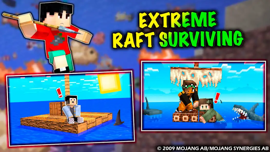 Play Survival Raft Mod Minecraft  and enjoy Survival Raft Mod Minecraft with UptoPlay