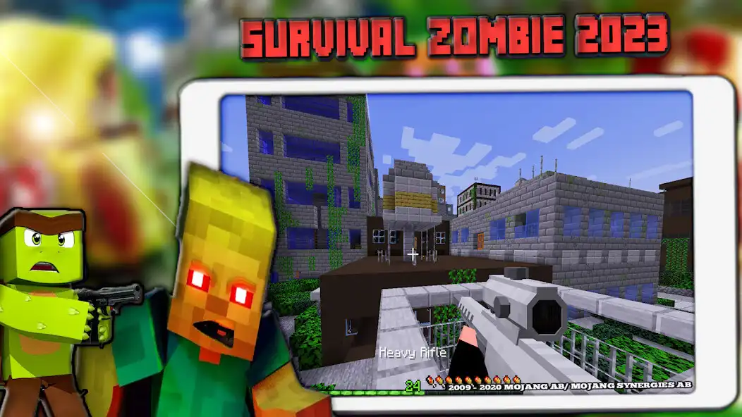 Play Survival Zombie Apocalypse Mod as an online game Survival Zombie Apocalypse Mod with UptoPlay