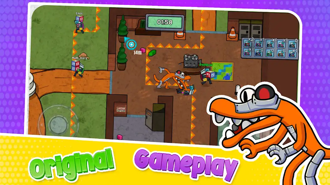Play Survivor In Rainbow Monster as an online game Survivor In Rainbow Monster with UptoPlay