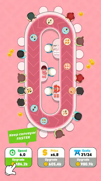 Play Sushi Bar Fever: Idle Cooking as an online game Sushi Bar Fever: Idle Cooking with UptoPlay