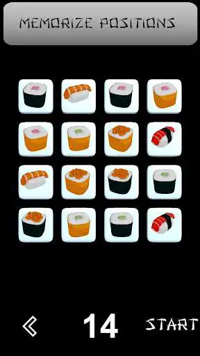 Play Sushi Memory: memory game as an online game Sushi Memory: memory game with UptoPlay