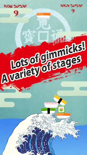 Play Sushi Stack　- Japanese Stacking Sushi Puzzle - as an online game Sushi Stack　- Japanese Stacking Sushi Puzzle - with UptoPlay