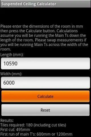 Play Suspended Ceiling Calc Lite