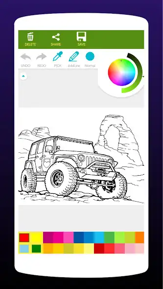 Play SUV Car Coloring Book as an online game SUV Car Coloring Book with UptoPlay