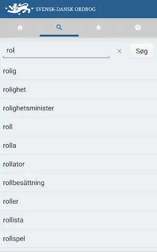 Play Svensk-Dansk Ordbog as an online game Svensk-Dansk Ordbog with UptoPlay