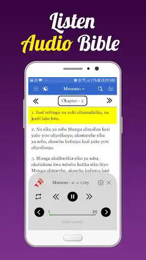 Play Swahili Bible, Biblia Takatifu as an online game Swahili Bible, Biblia Takatifu with UptoPlay